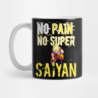 no pain no super saiyan Mug